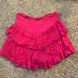 Pink skirt from a boutique called Vestique.